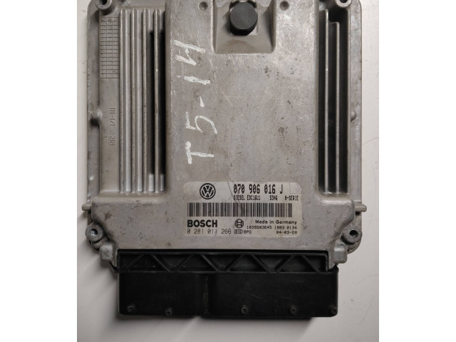 Řídící jednotka 070906016J, 1039S03645   Volkswagen Transporter - Caravelle T5 2005