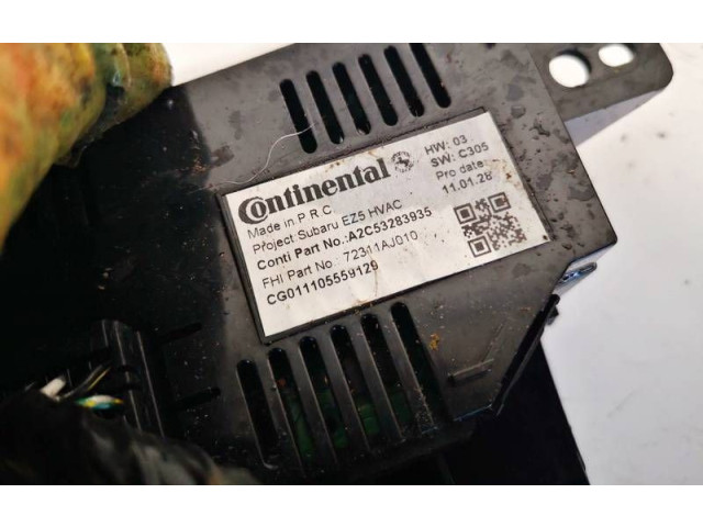Блок управления климат-контролем 72311aj010, a2c53283935 Subaru Outback