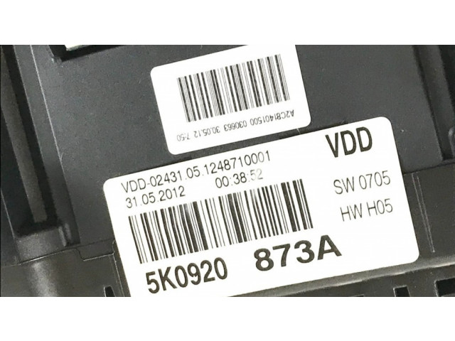 Панель приборов 5K0920873A   Volkswagen Golf VI       