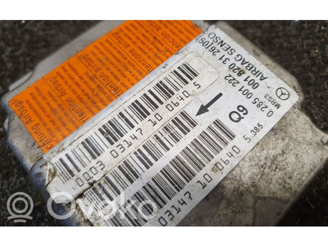 Блок подушек безопасности 0285001222, 0018203126   Mercedes-Benz A W168