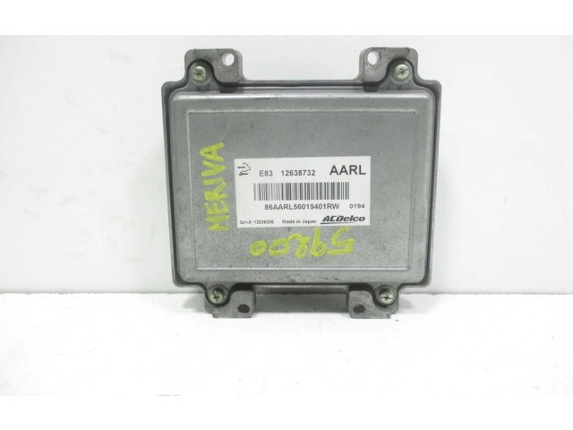 Блок управления двигателем Блок управления 12638732 Opel Meriva B