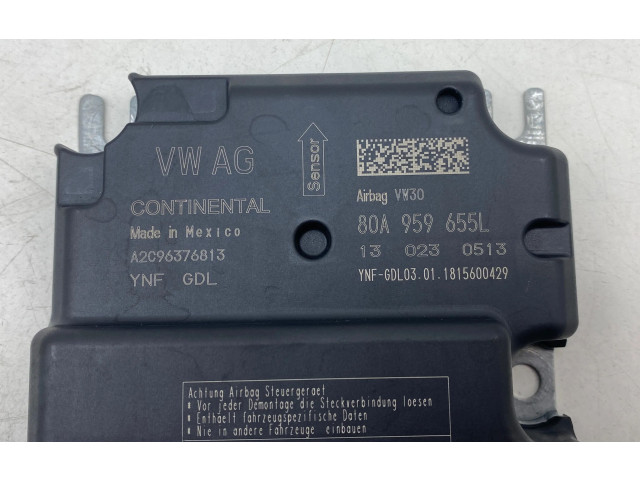 Блок подушек безопасности 80A959655L, A2C96376813   Audi Q5 SQ5