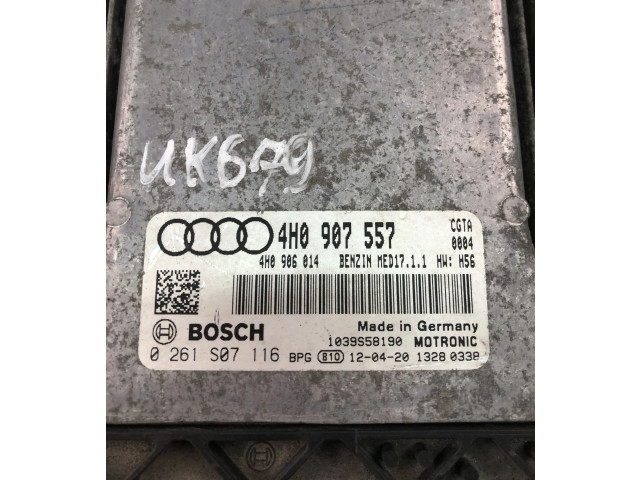 Блок управления двигателя 4H0907557, 0261S07116 Audi A8 S8 D4 4H