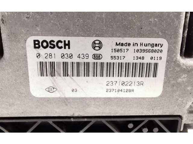 Блок управления двигателя 237102213R, 0281030439 Dacia Logan II