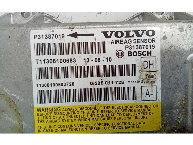 Блок подушек безопасности 31387019, P31387019   Volvo V70
