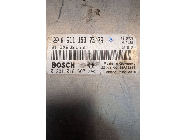 Řídící jednotka A6111537379, 28RTE000 Mercedes-Benz C AMG W203 2001