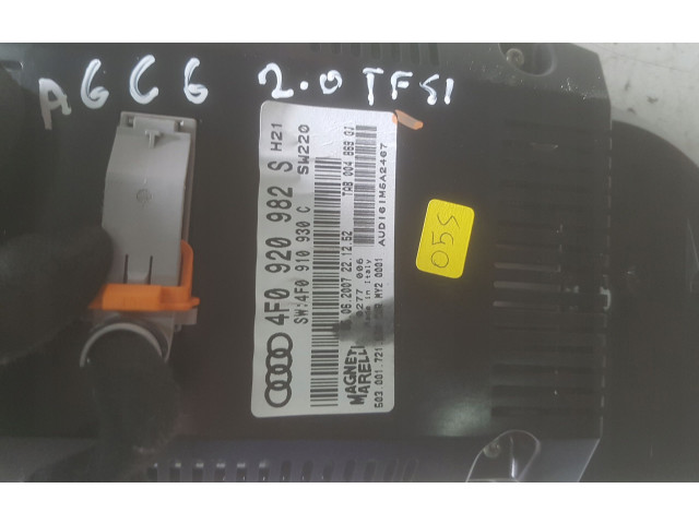 Панель приборов 4F0920982S   Audi A6 S6 C6 4F       