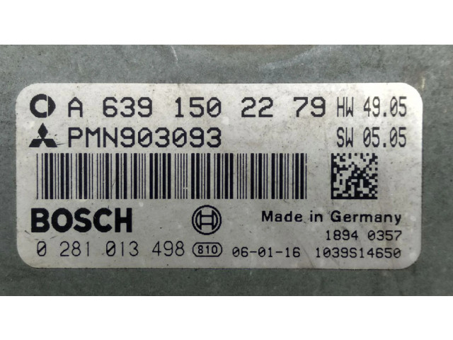 Блок управления двигателя PMN903093, A6391502279 Mitsubishi Colt