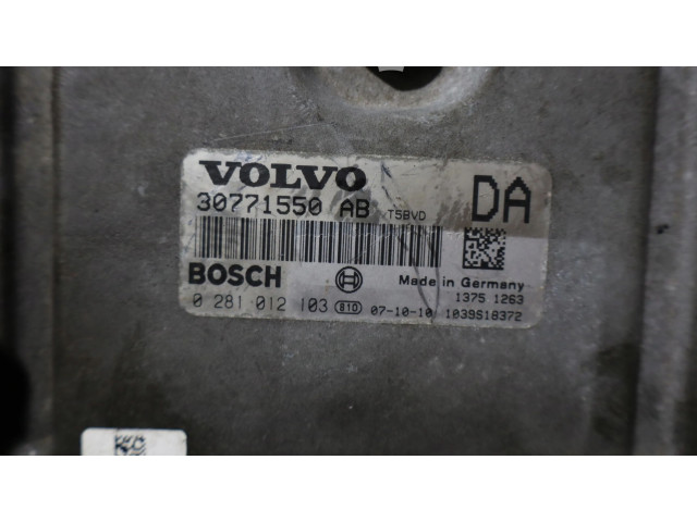 Блок управления двигателем Блок управления 0281012103   Volvo V50