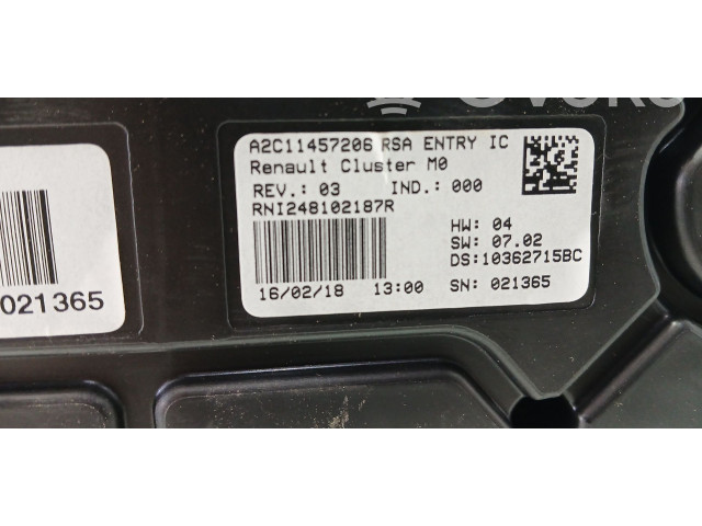 Панель приборов A2C11457206, RNI248102187R Dacia Duster II