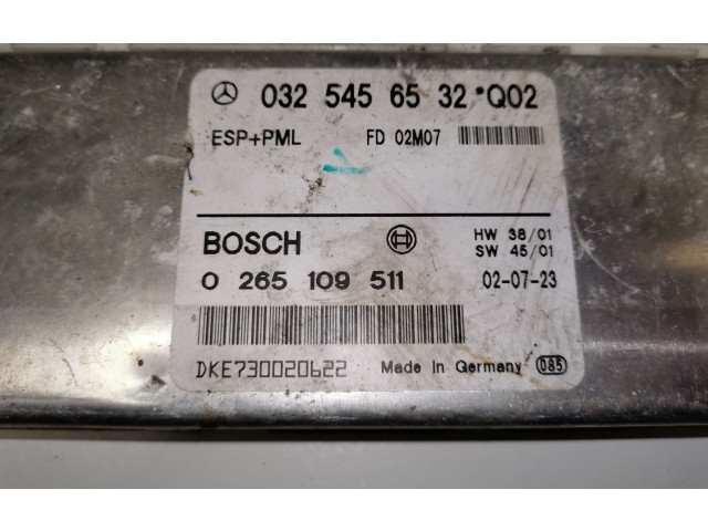 Блок управления АБС 0325456532, 0265109511   Mercedes-Benz E W211