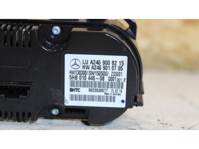 Блок управления климат-контролем A2469008215, 5HB01044508 Mercedes-Benz A W176