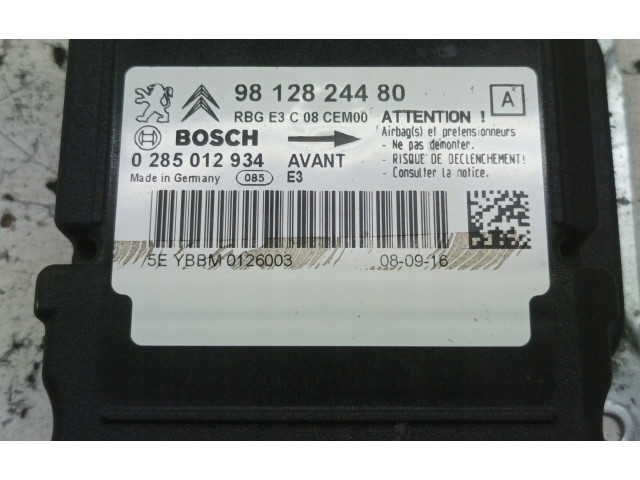 Блок подушек безопасности 9812824480, 0285012934 Citroen C4 Cactus