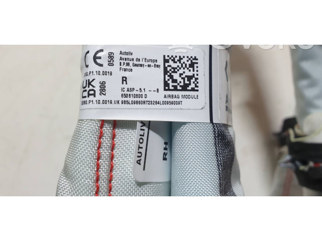 Боковая подушка безопасности 653610600D, 1881100010   Dacia Jogger