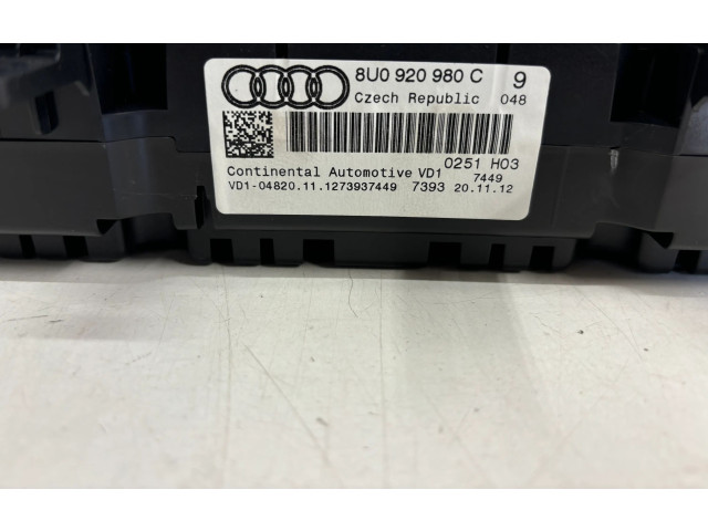 Панель приборов Audi A3 S3 8V