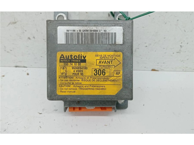 Блок управления надувных подушек 550741000, 0090019   Peugeot  306   -  года
