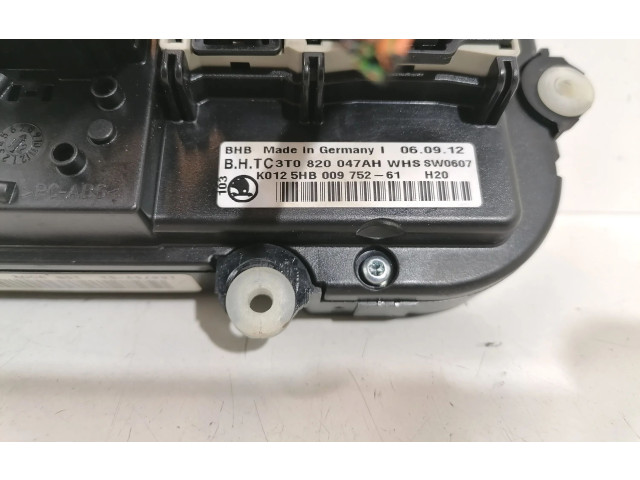 Блок управления климат-контролем 3T0820047AH   Skoda Yeti (5L)