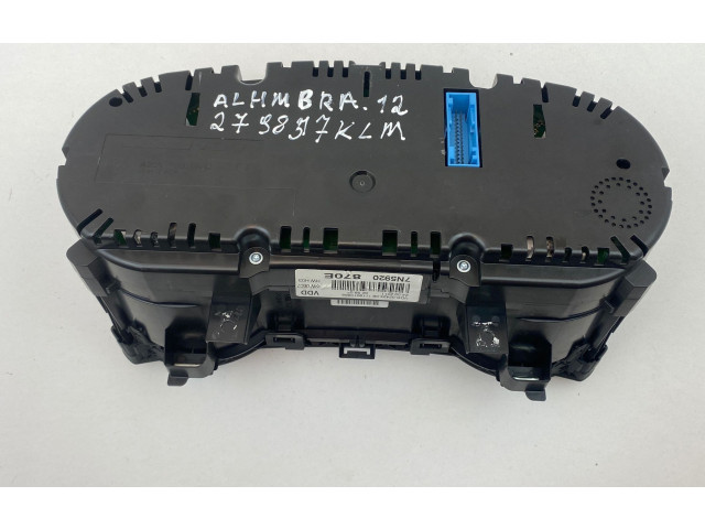 Přístrojová deska Seat Alhambra (Mk2) 2012 7N5920870E, 24092011