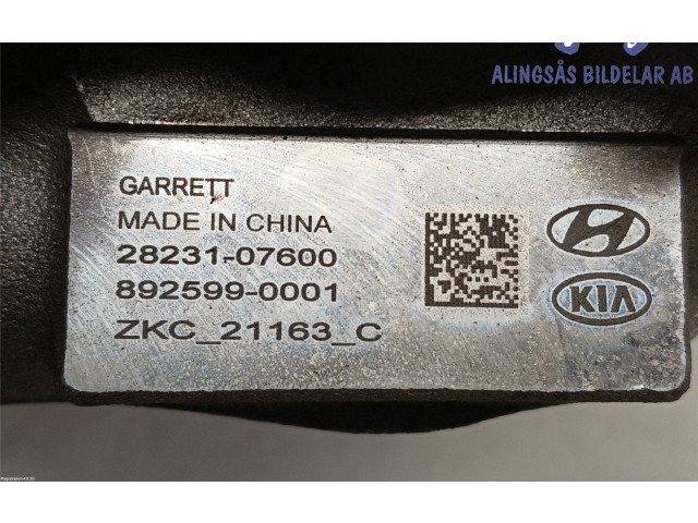 Турбина Hyundai Kona I 2823107600, 2823107600 для двигателя G3LE