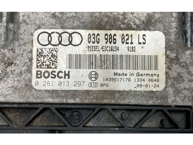 Блок управления двигателя 03G906021LS, 1039S17176 Audi A3 S3 A3 Sportback 8P
