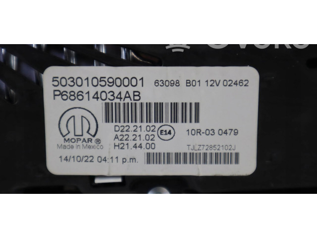 Панель приборов P68614034AB   Jeep Wrangler       