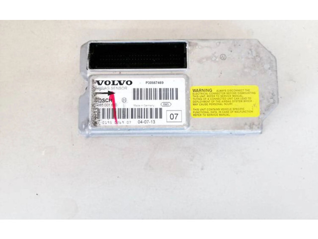 Блок подушек безопасности 0285001655, p30667469   Volvo XC70