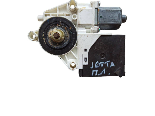 Передний двигатель механизма для подъема окон Volkswagen Jetta V 2005 - 2010 года 1K5837401AJ, 1K0959793M