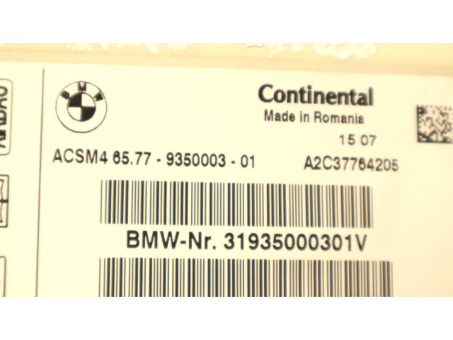 Блок подушек безопасности 9350003, A2C37764205   BMW X3 F25