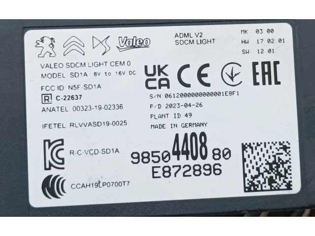 Блок управления 9850440880, 003231902336   Peugeot 308