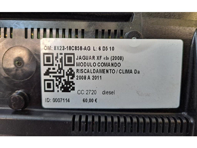 Блок управления климат-контролем 8X23-18C858-AG, 8X23-18C858-AG Jaguar XF X250