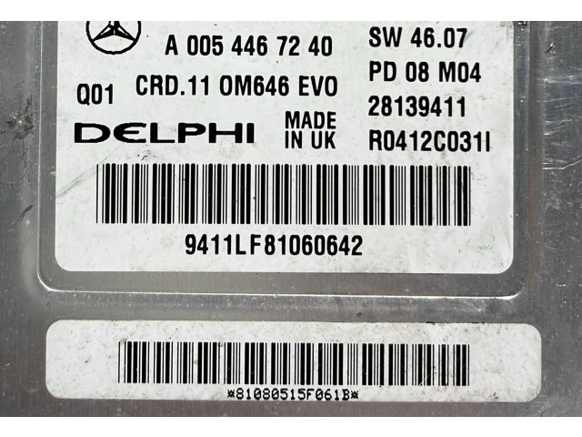 Řídící jednotka A6461509172, A6461509172 Mercedes-Benz C W204 2008