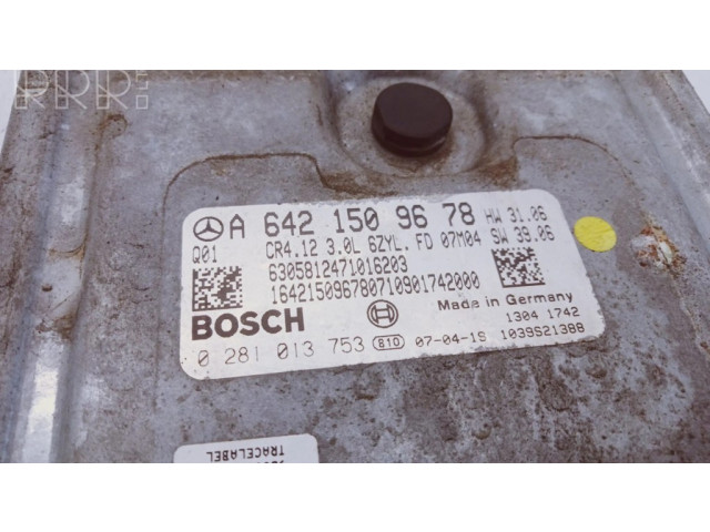 Блок управления двигателя A6421509678, 0281013753 Mercedes-Benz ML W164