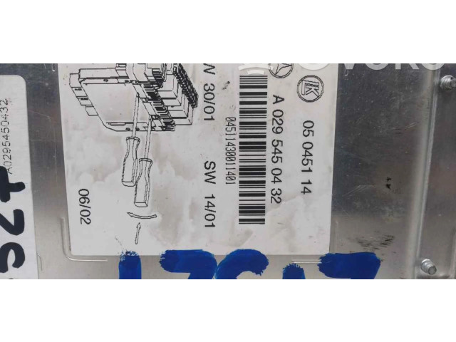Pojistková skříňka A0295450432 Mercede-Benz S W220