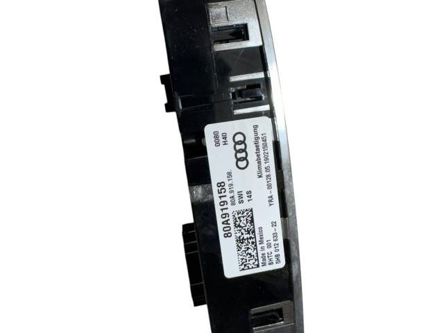 Блок управления климат-контролем 80A919158 Audi Q5 SQ5