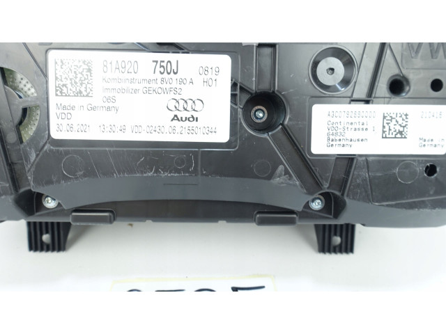 Панель приборов 81A920750J, 81A920750J Audi Q2 -