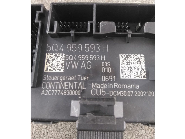 Блок комфорта 5Q4959593H, 5Q4959593H Skoda Octavia Mk4