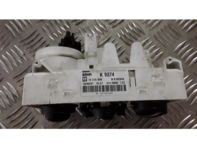 Блок управления климат-контролем 13215936   Opel Meriva A