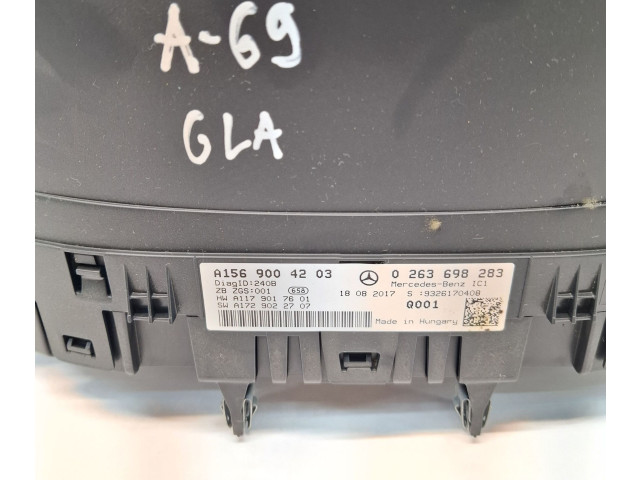 Přístrojová deska Mercedes-Benz GLA W156 2017 A1569004203, A1179017601