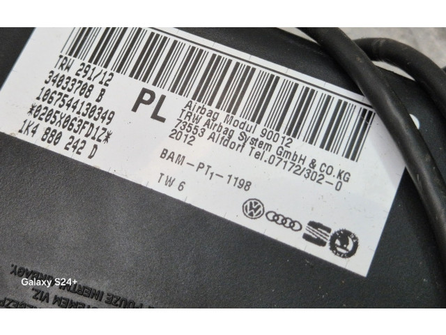Подушка безопасности в сиденье 1K4880242D, 34033708B Skoda Octavia Mk2 (1Z)
