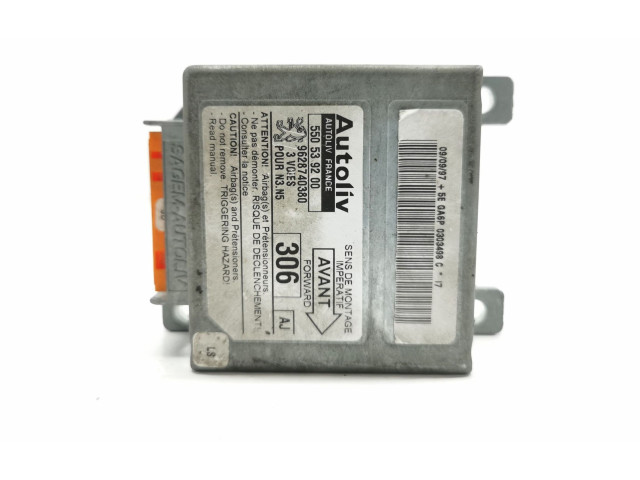 Блок подушек безопасности 9628740380, 550539200   Peugeot 306