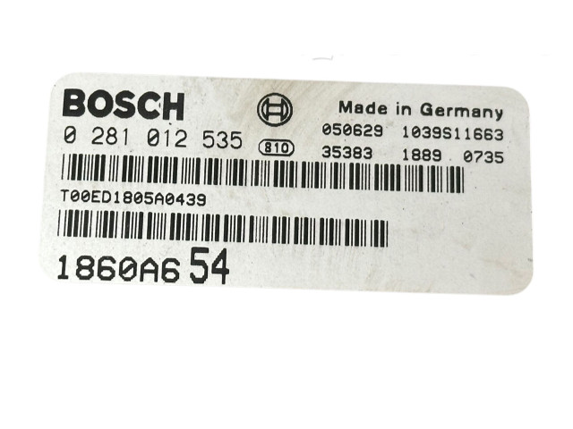 Блок управления двигателя 1860A654, 1039S11663 Mitsubishi Grandis