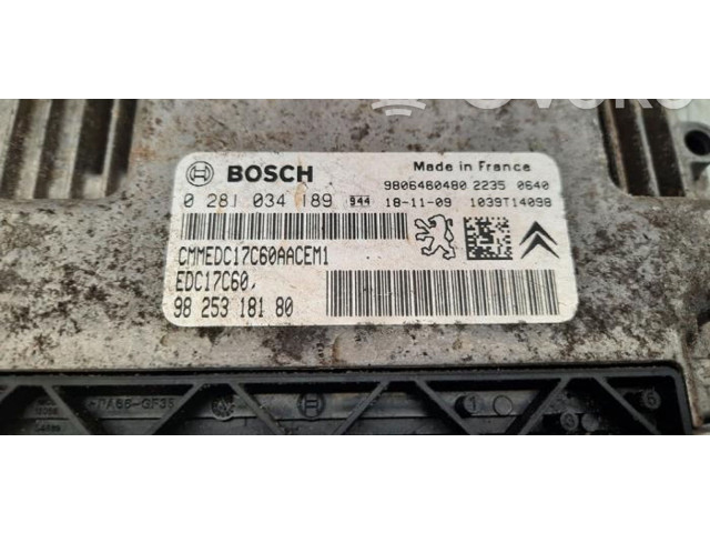 Řídící jednotka 9825318180 Citroen Jumpy 2019