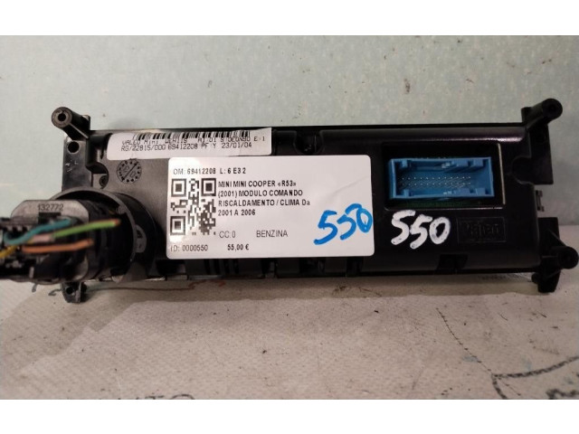 Блок управления климат-контролем 69412208, 69412208 Mini One Cooper R50 53