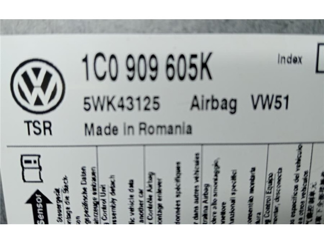 Блок подушек безопасности 5WK43125, 0090019 Skoda Fabia Mk1 (6Y)