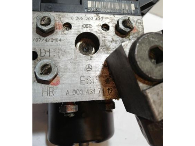 Блок управления АБС A0034317512, 0265202433 Mercedes-Benz A W168