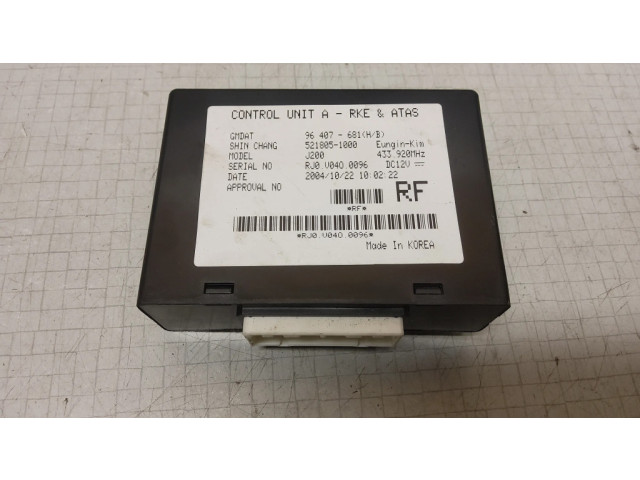 Блок управления 96407681, 5218051000   Chevrolet Nubira