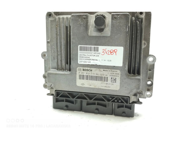 Блок управления двигателя 237106319R Dacia Lodgy