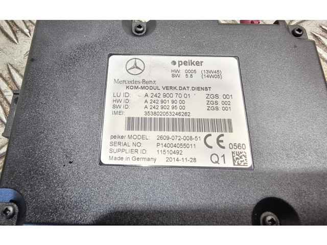 Блок управления A2429007001, A2429019000   Mercedes-Benz ML W166