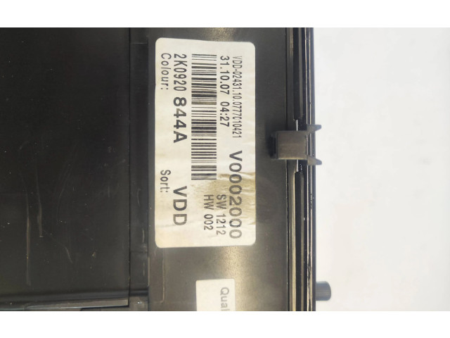 Панель приборов 2K0920844A, V0002000   Volkswagen Caddy       