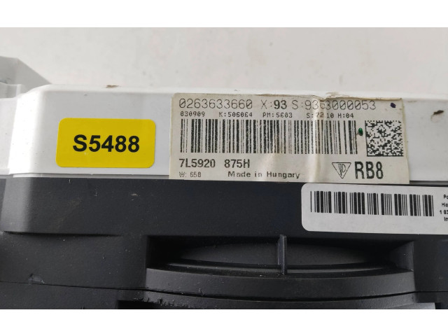 Přístrojová deska Porsche Cayenne (9PA) 2008 7L5920875H, 0263633660